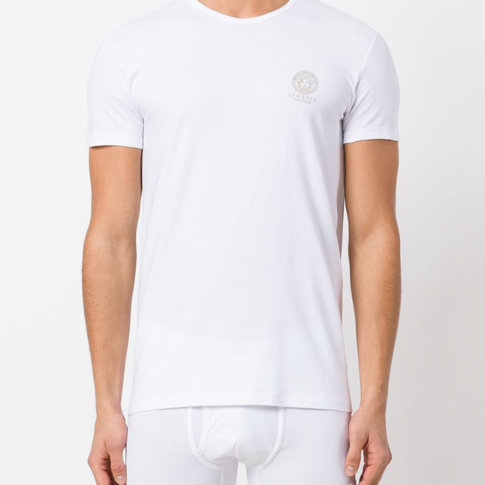 Versace white v neck